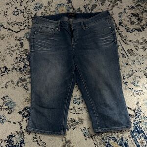 Seven7 Dark Blue Cropped Denim Pants